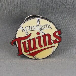Vintage Baseball Pin - Minnesota Twins Baseball Logo - Stamped Pin